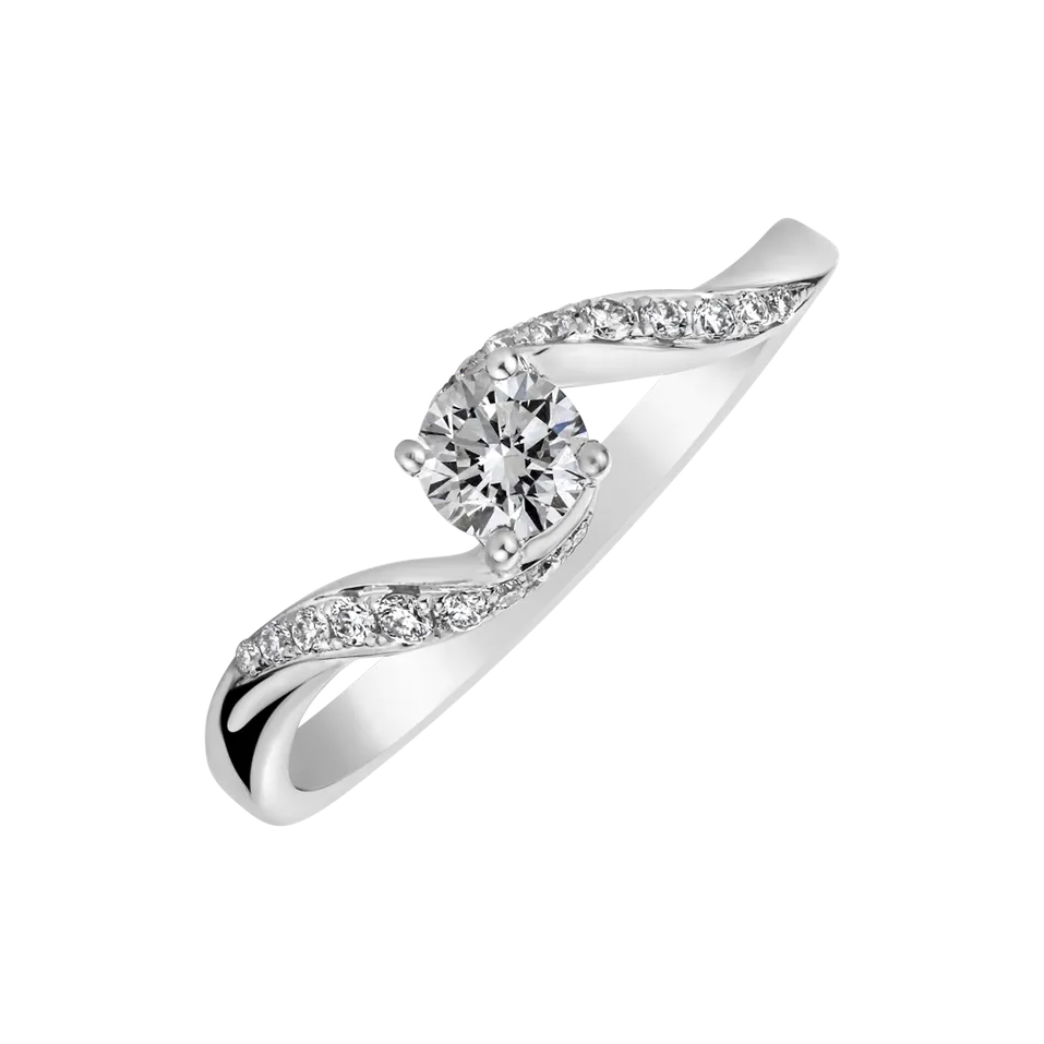 Prsten s diamanty Aseniath