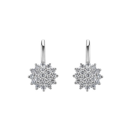 Náušnice s diamanty Delicate Star