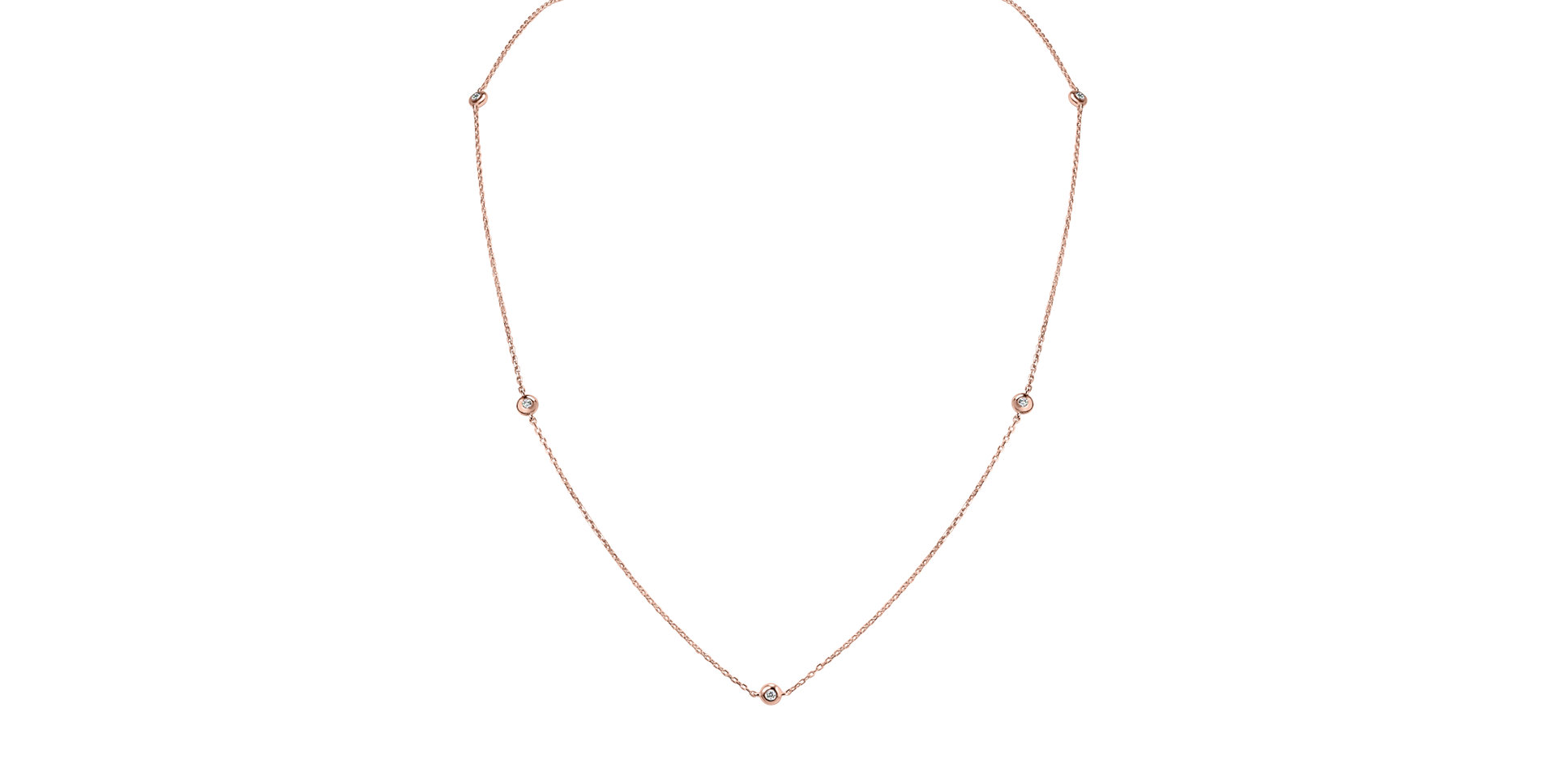 Náhrdelník s diamanty Sparkling Dots