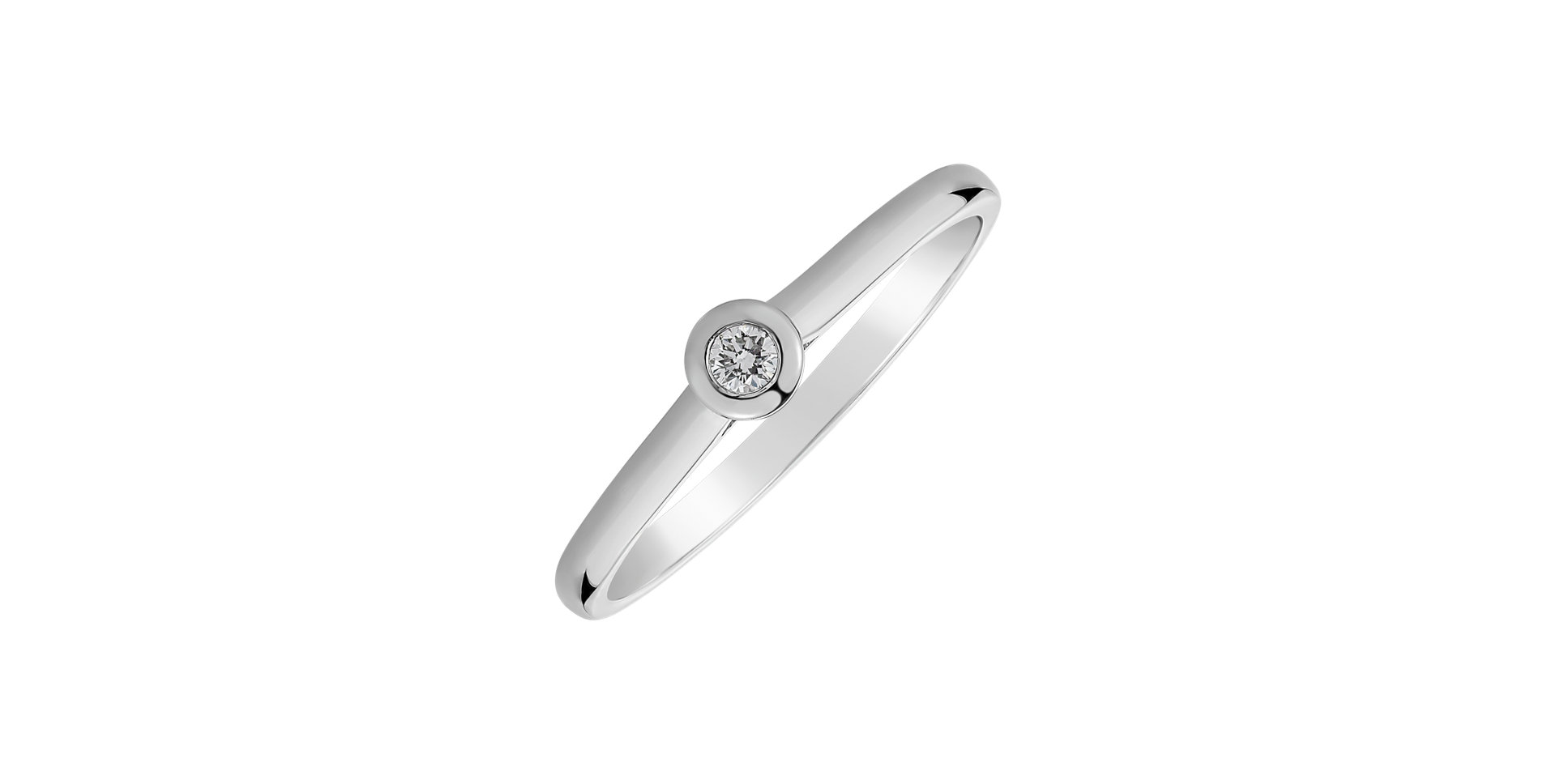 Prsten s diamantem Classy Dot