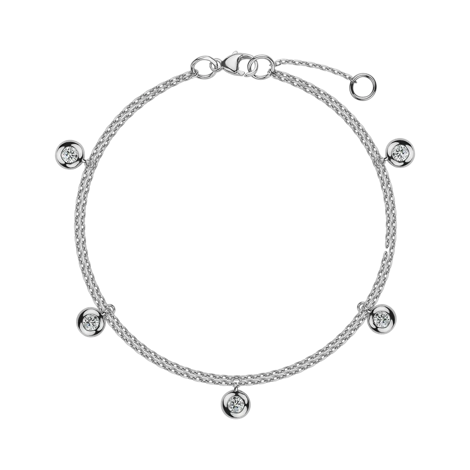 Náramek s diamanty Delouise
