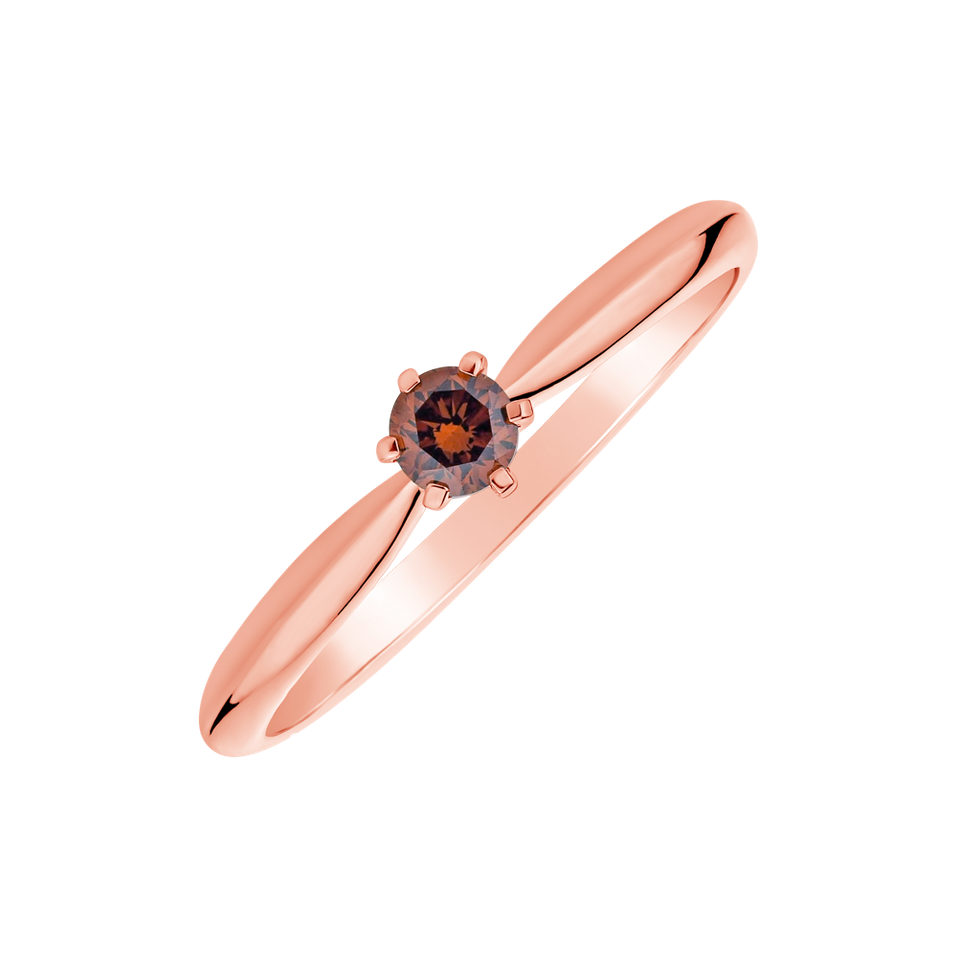 Prsten s oranžovým diamantem Eternal Joy