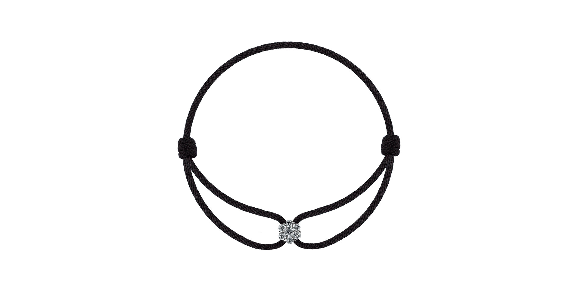 Náramek s diamanty Deep Snow