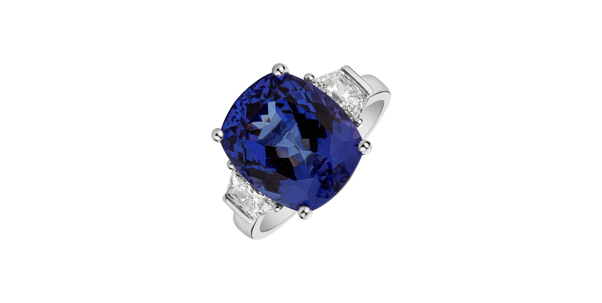 Prsten s tanzanitem a diamanty Lady Tanzanite