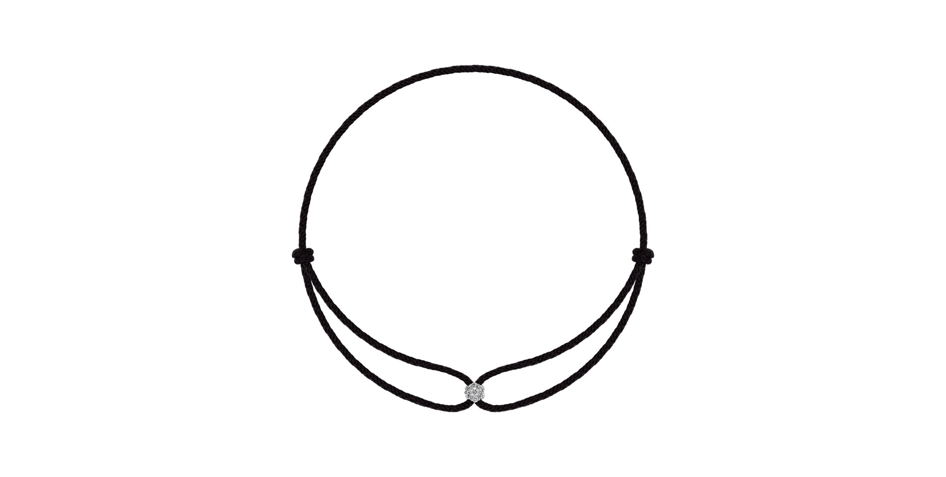 Náramek s diamanty Deep Snow