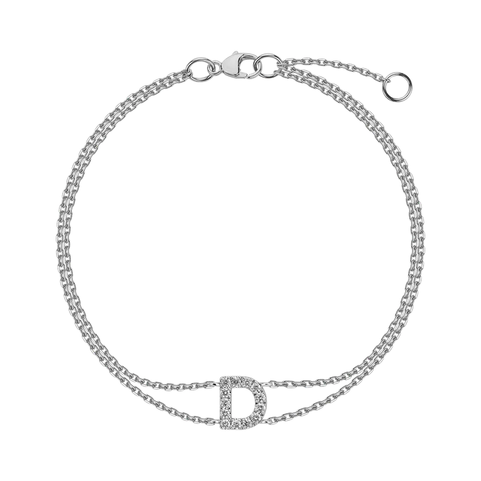 Náramek s diamanty Alphabet Constellations