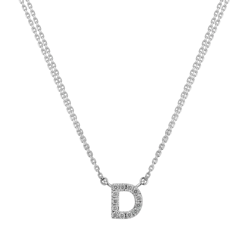 Náhrdelník s diamanty Shiny Alphabet