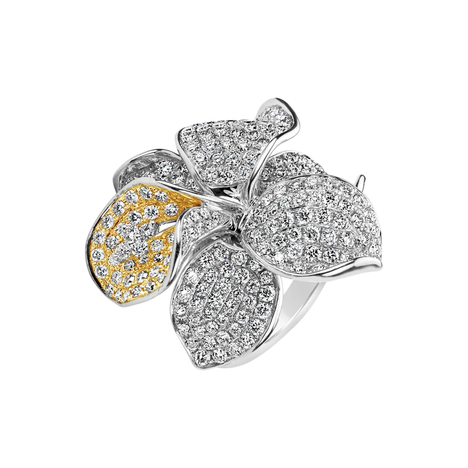 Prsten s diamanty Gold Calla