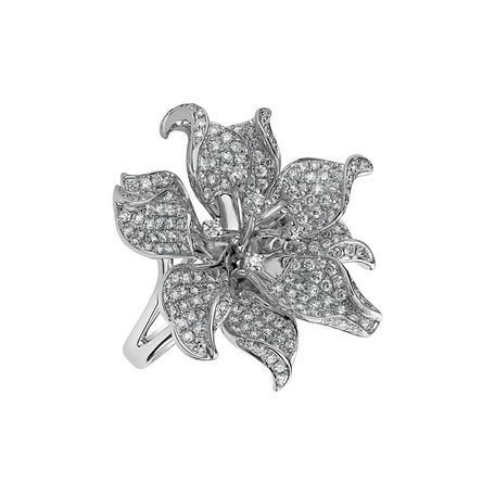 Prsten s diamanty Royal Flower