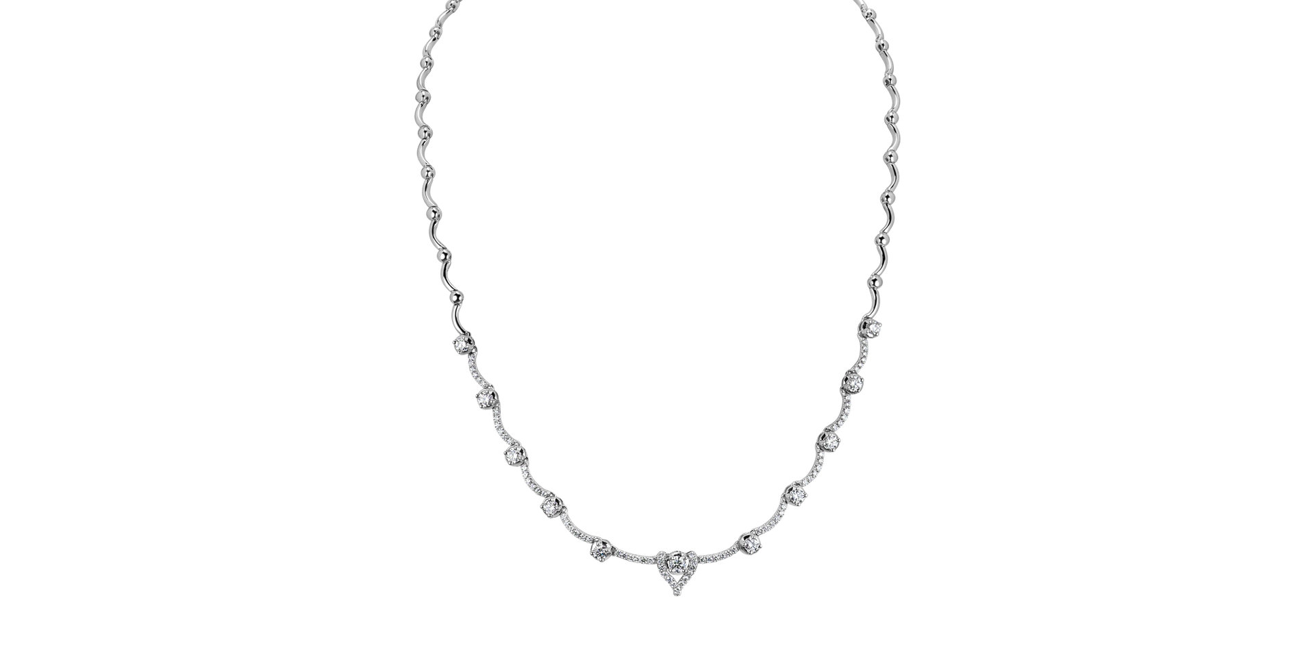 Náhrdelník s diamanty Shining Morris