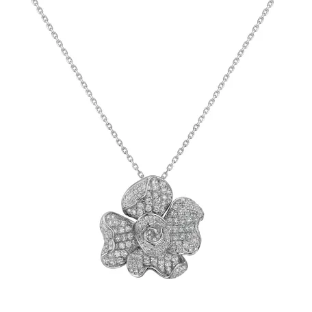 Přívěs s diamanty Alabaster Rose
