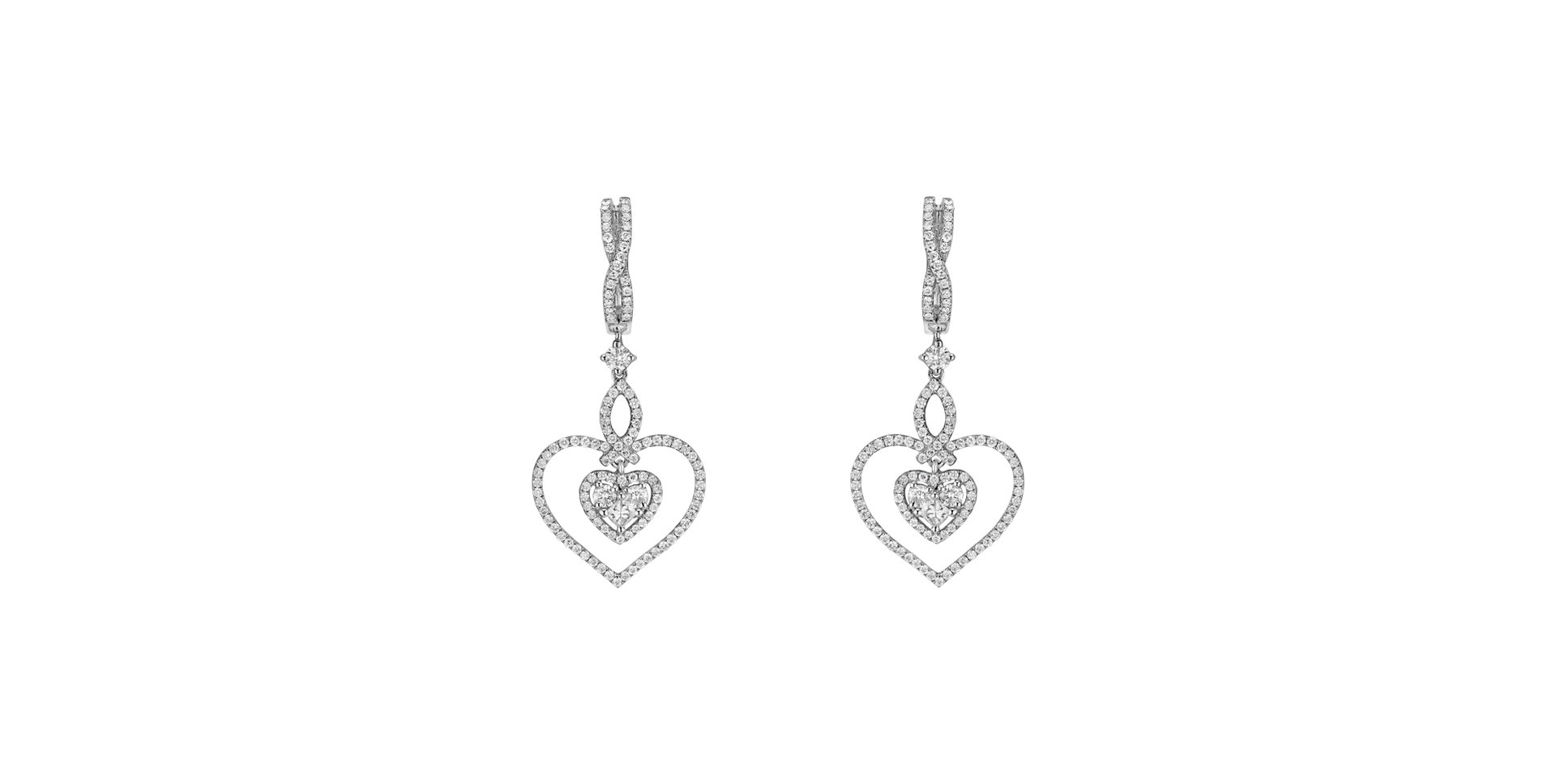 Náušnice s diamanty Highschool Sweethearts