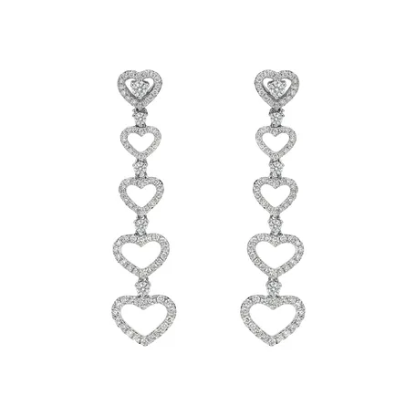 Náušnice s diamanty Hearts Halliday