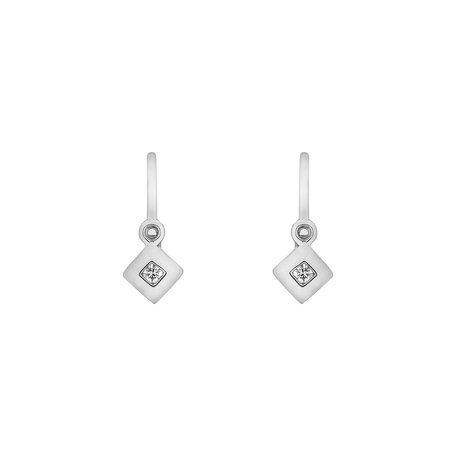 Dětské náušnice s diamantem Diamond Baby