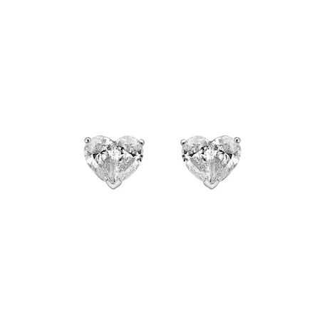 Náušnice s diamanty Cold Heart