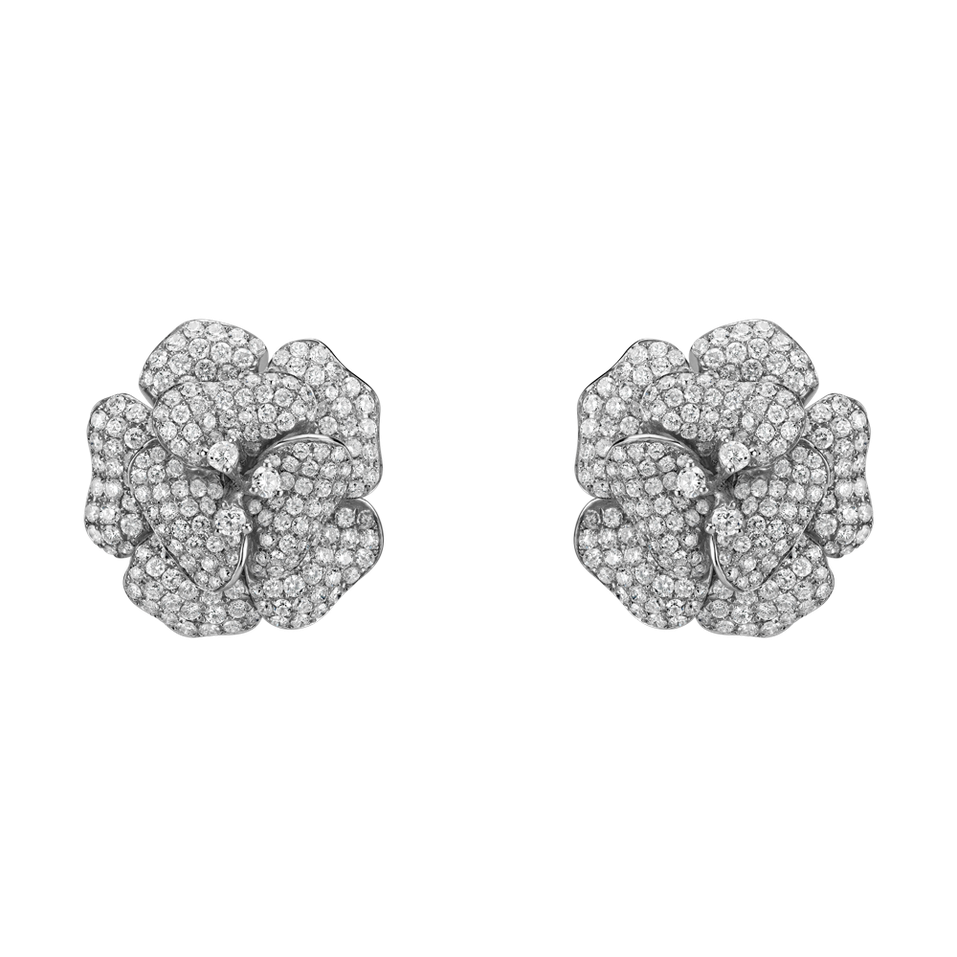 Náušnice s diamanty Briliant Camellia