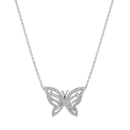 Náhrdelník s diamanty Wings of the Sping