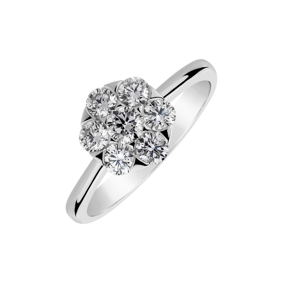 Prsten s diamanty Hidden Flower