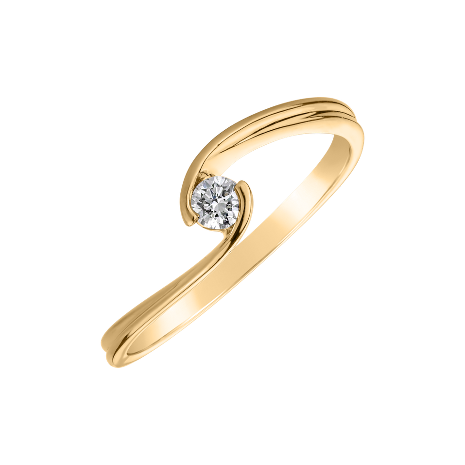 Prsten s diamantem Beulah