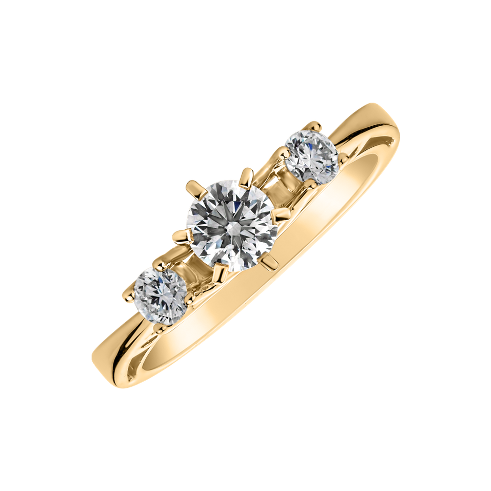 Prsten s diamanty Love Story