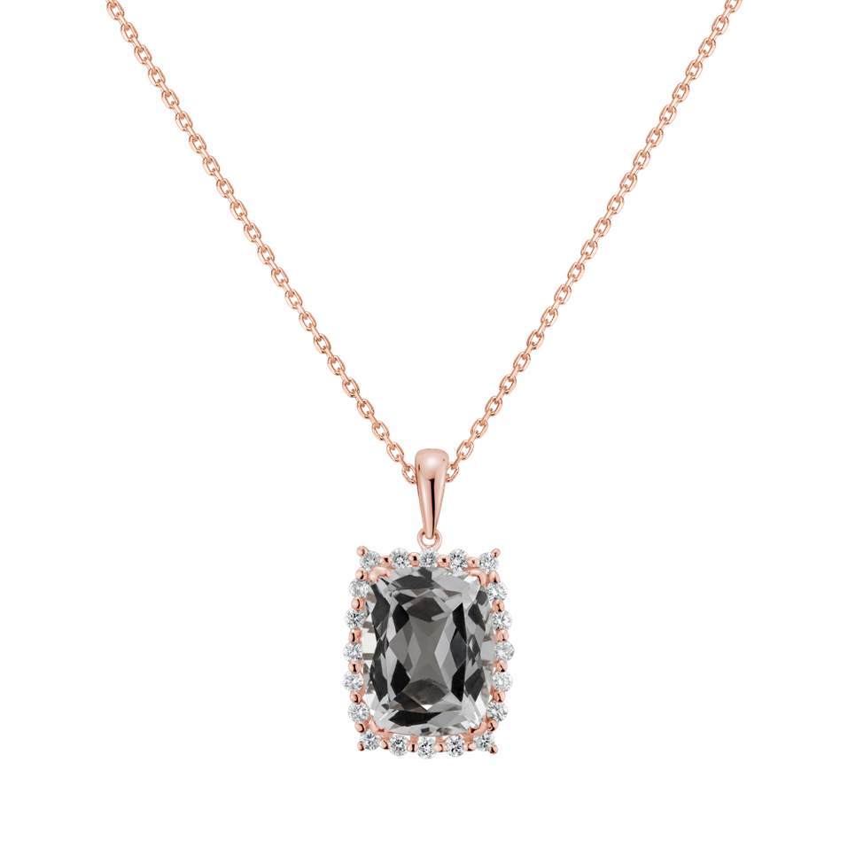 Přívěs s topazem a diamanty Abdon