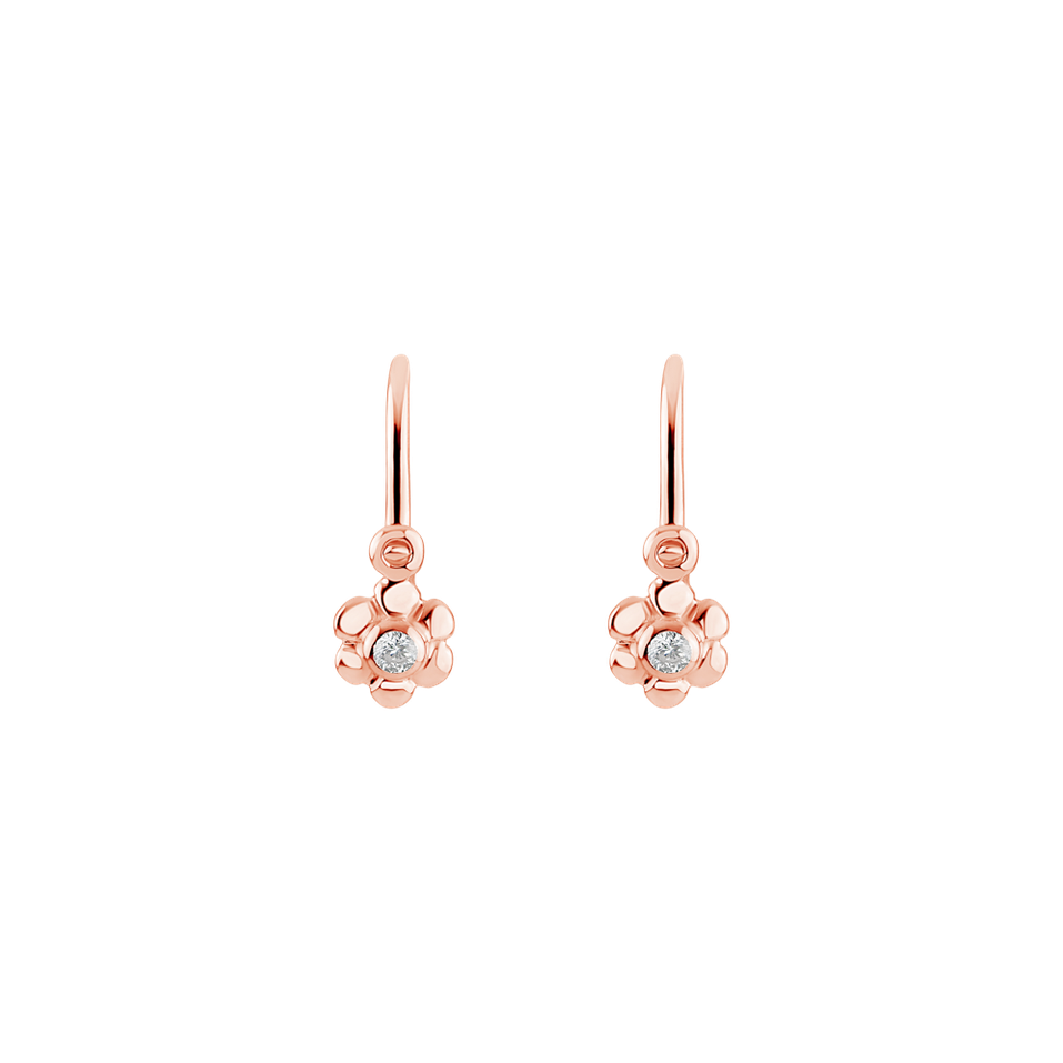 Dětské náušnice s diamantem Garden Fairy