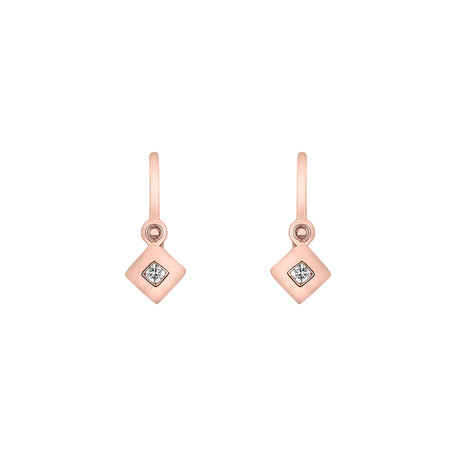 Dětské náušnice s diamantem Diamond Baby