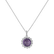 Náhrdelník s ametystem a diamanty Gaven2