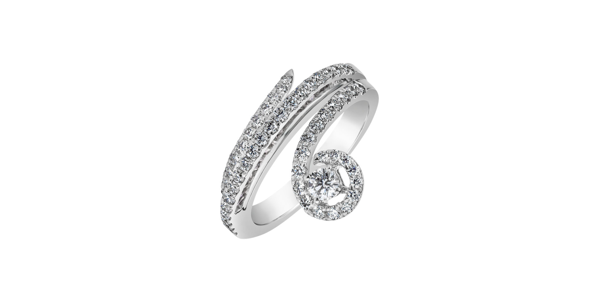 Prsten s diamanty Riven