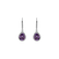 Náušnice s ametystem diamanty Thorns of Despair2