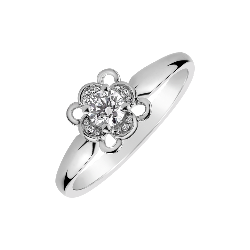 Prsten s diamanty Pale Blossom