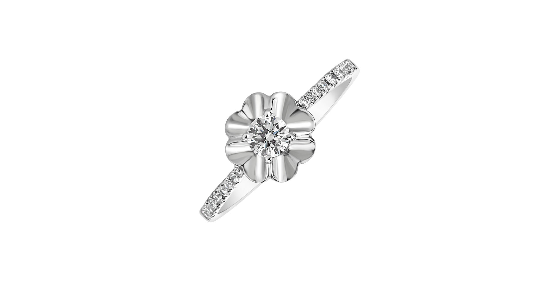 Prsten s diamanty Flower Vow