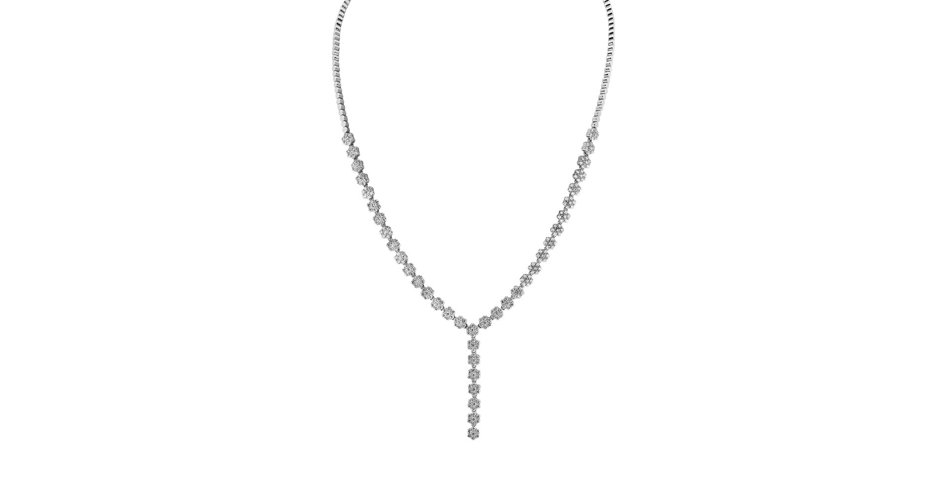 Náhrdelník s diamanty Falling Meadow Raindrops