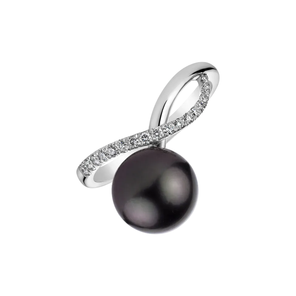 Prsten s perlou a diamanty Dreamy Coast