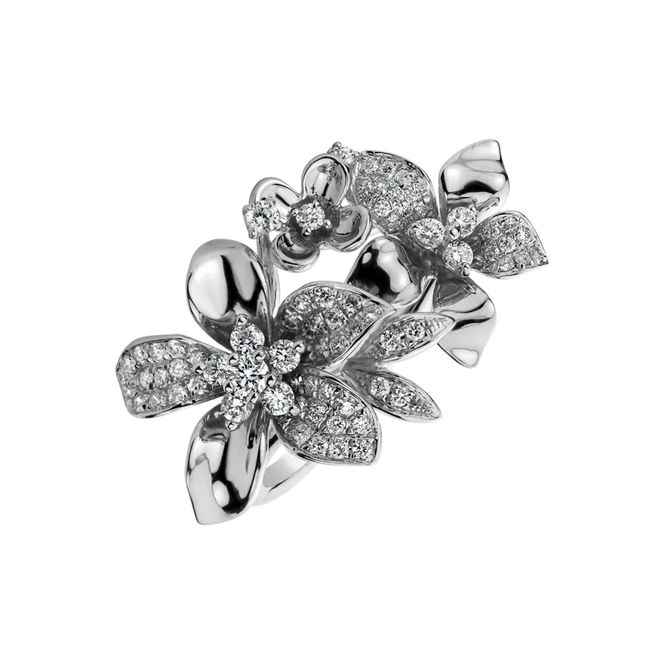 Prsten s diamanty Floral Envy