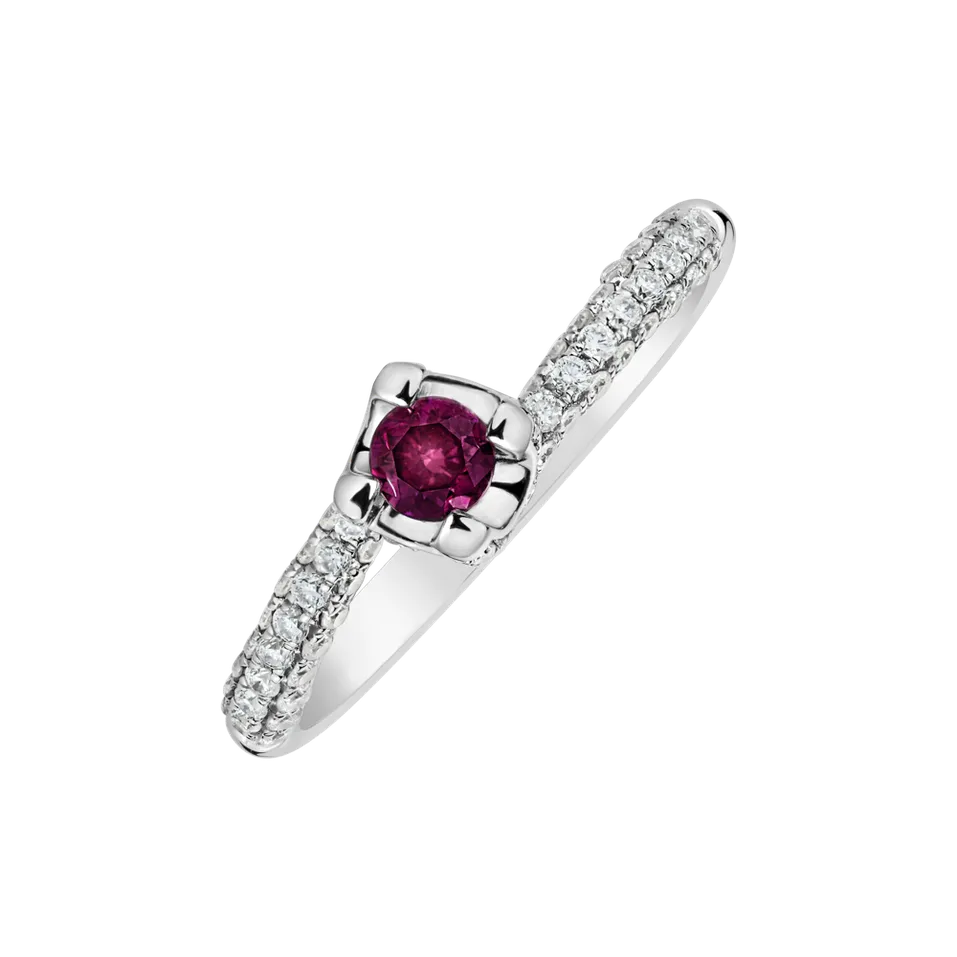 Prsten s růžovými diamanty Chiara