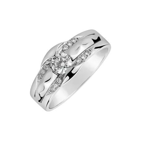Prsten s diamanty Interrupted Infinity
