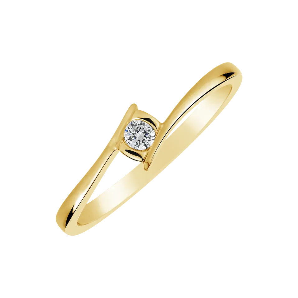 Prsten s diamantem Janet Rhombus