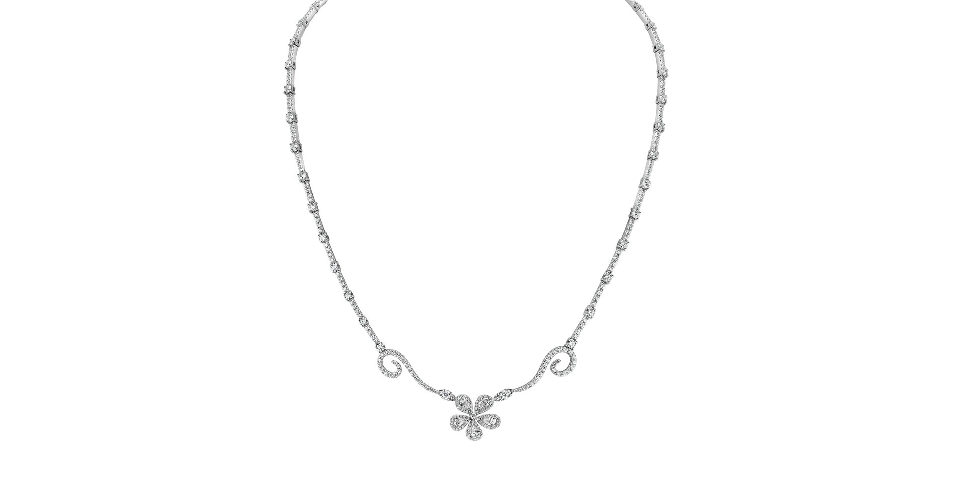 Náhrdelník s diamanty Proud