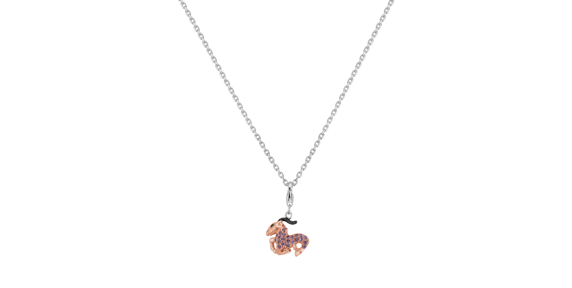 Přívěs se safíry a granáty Diamond Capricorn