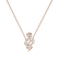 Náhrdelník s bílými a černými diamanty Snake of Eden2