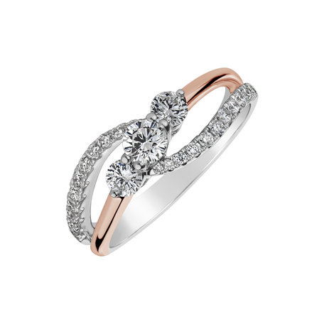 Prsten s diamanty Dashing Romanticism