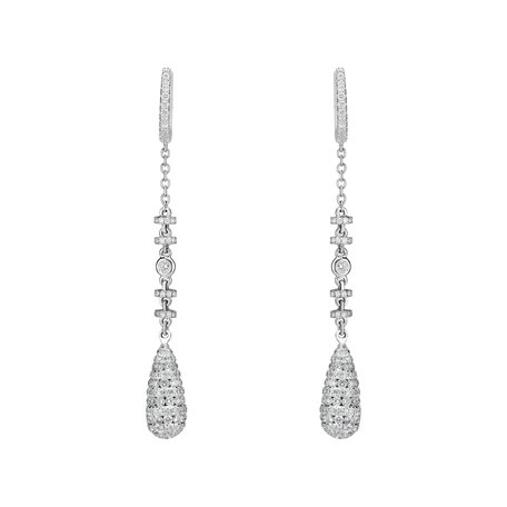 Náušnice s diamanty Sparkling Rain