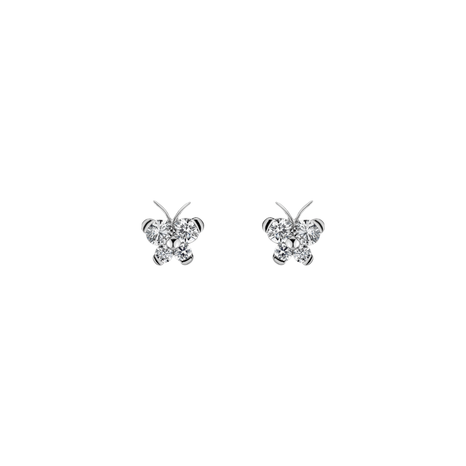 Náušnice s diamanty Baby Papillon