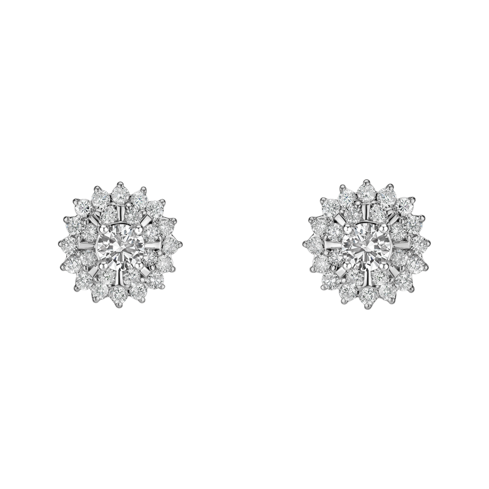 Náušnice s diamanty Opal