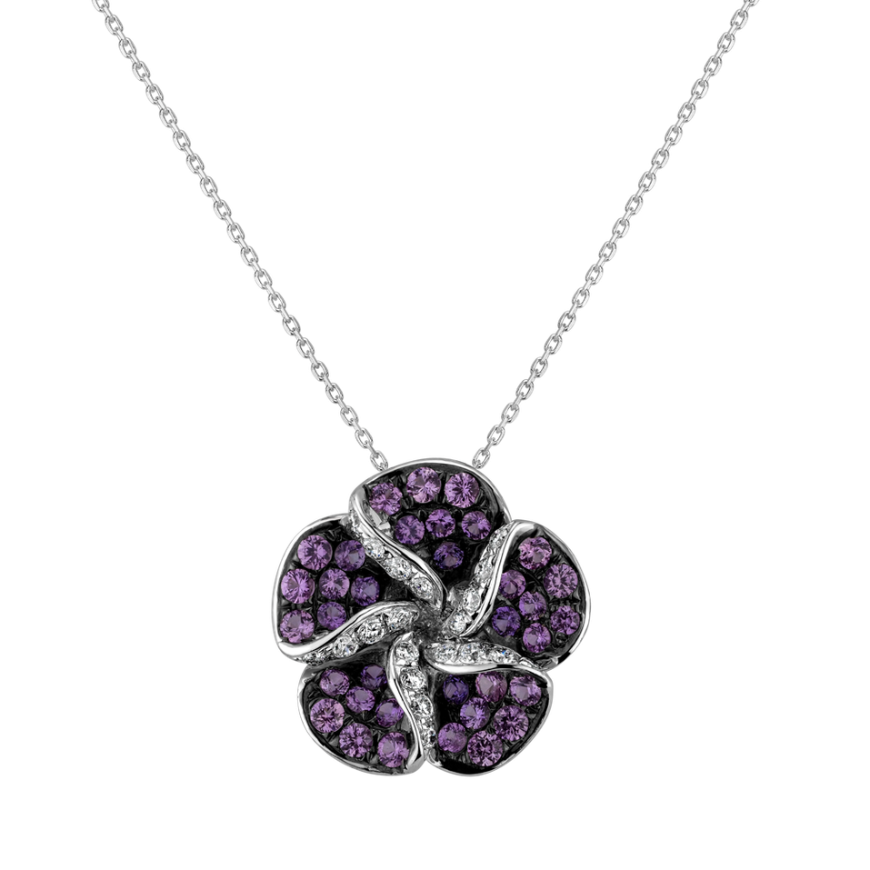 Přívěs s diamanty a safíry Raphaela