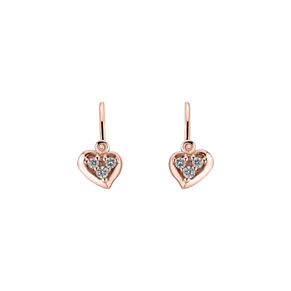 Dětské náušnice s diamanty Romantic Galaxy