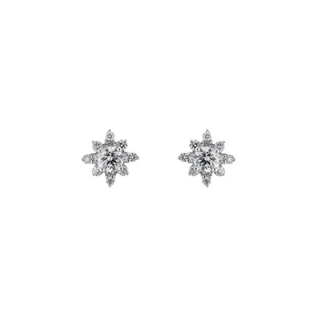 Náušnice s diamanty Space Light