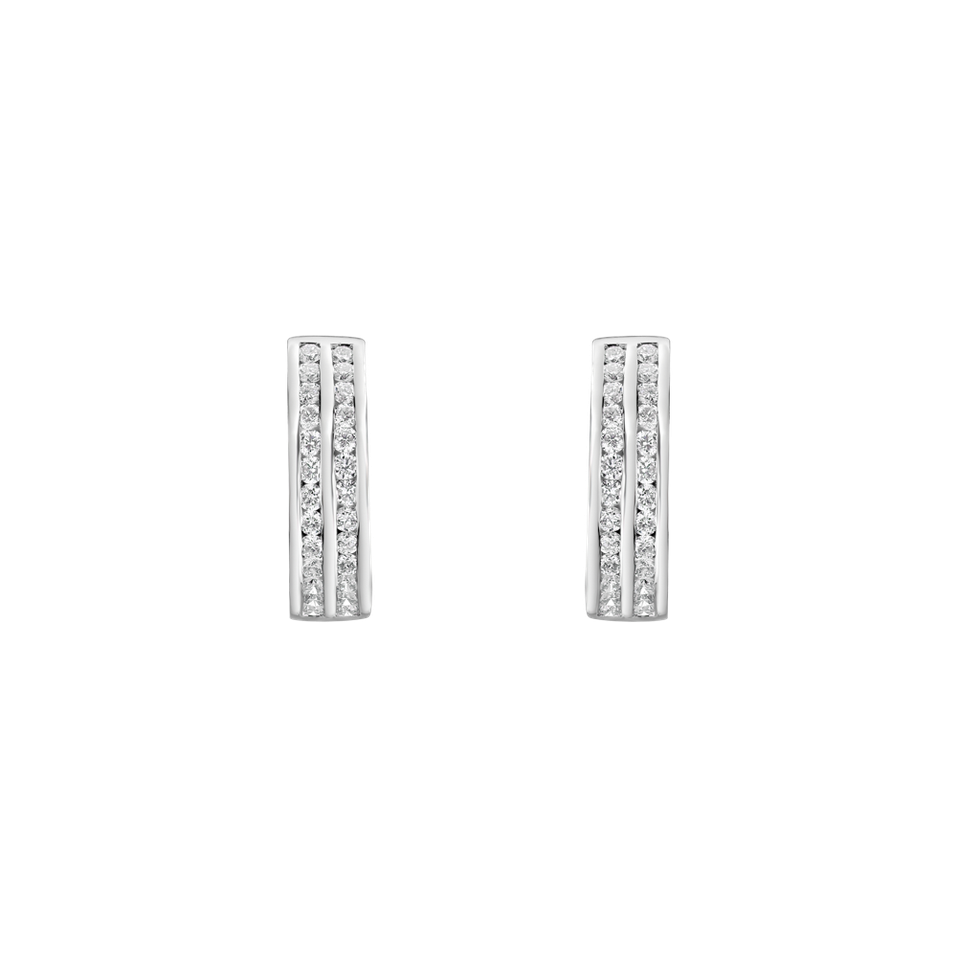 Náušnice s diamanty Clarity Circle