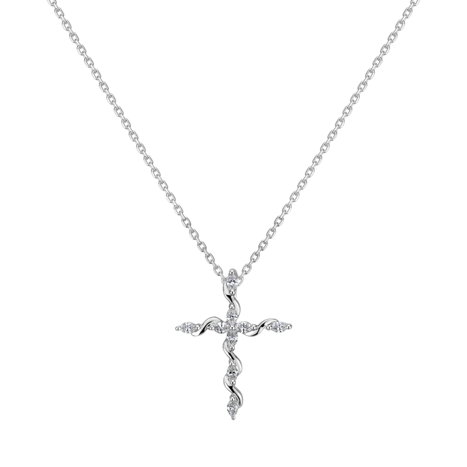 Přívěs s diamanty Nature Cross